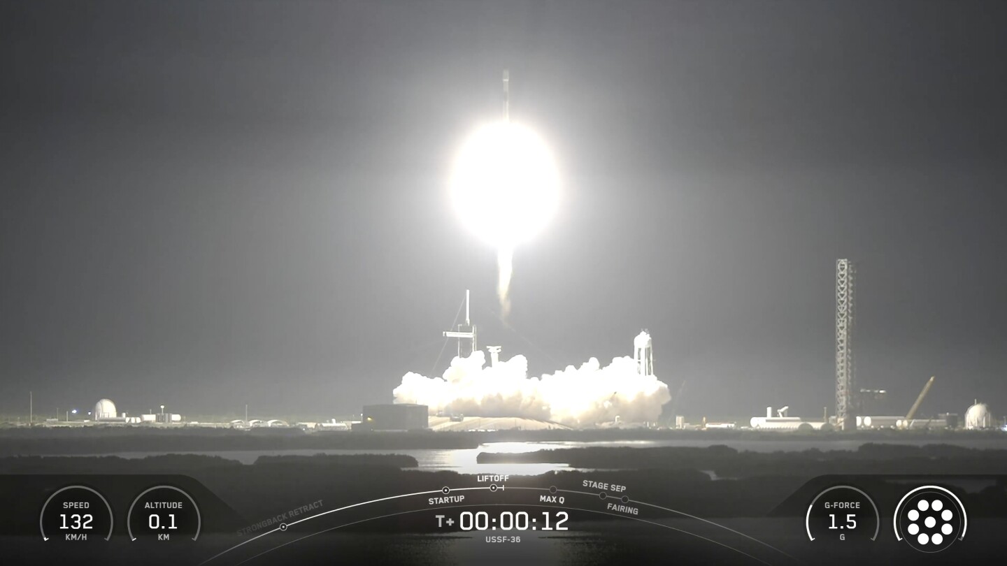 US Space Force mini shuttle blasts off on a classified mission