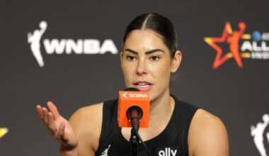 Kelsey Plum says she made a 'bad joke' about Caitlin Clark's team
