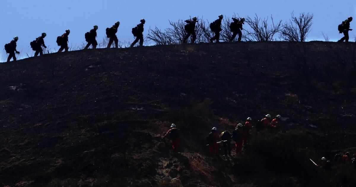 As Canyon fire winds down, heat wave lingers in Southern California