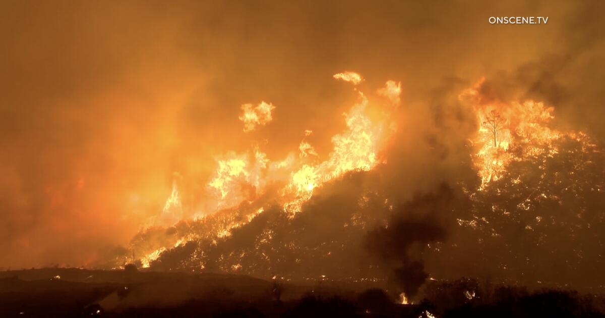 Hawk fire, King fire gain strength in L.A. County, causing evacuations