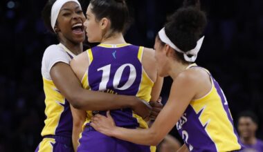 Kelsey Plum sinks buzzer-beater as Sparks win despite Paige Bueckers' historic night