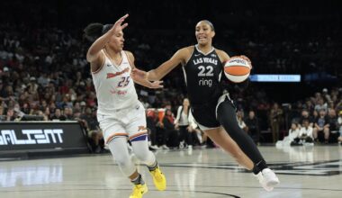 A’ja Wilson has 19 points and 13 rebounds, Aces beat Mercury 83-61 for 9th straight win