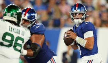 Brian Daboll reiterates Russell Wilson is starting after strong game from Jaxson Dart