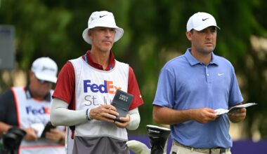 Ted Scott, because of 'family emergency,' not on Scottie Scheffler's bag during final round of FedEx St. Jude