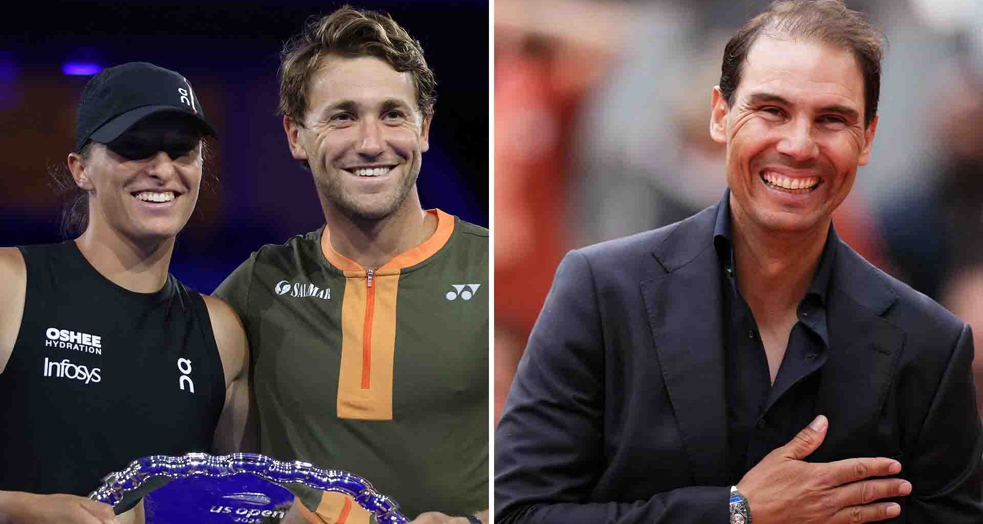 Iga Swiatek and Casper Ruud have been both open about their admiration for Rafael Nadal.