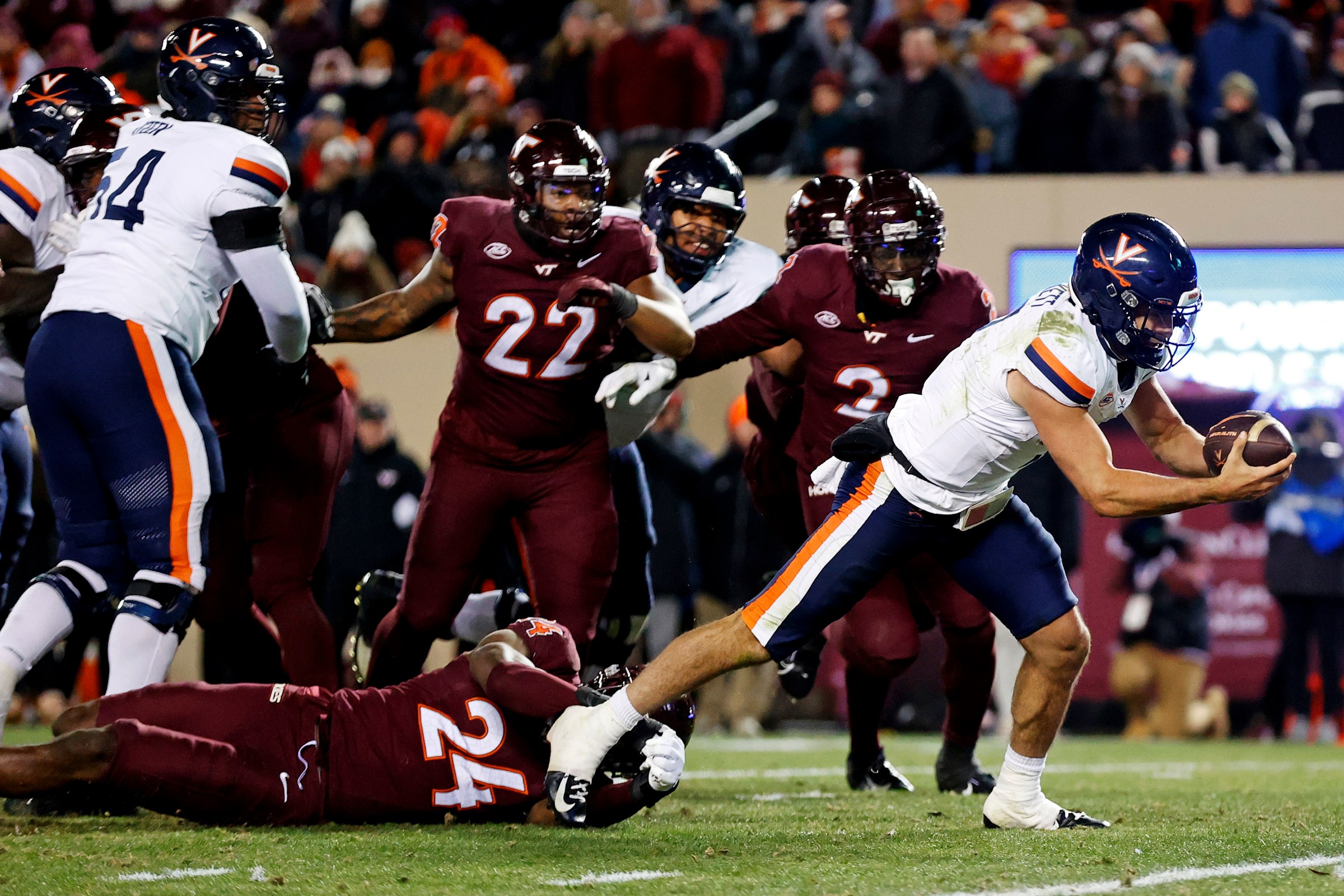 NCAA Football: Virginia at Virginia Tech