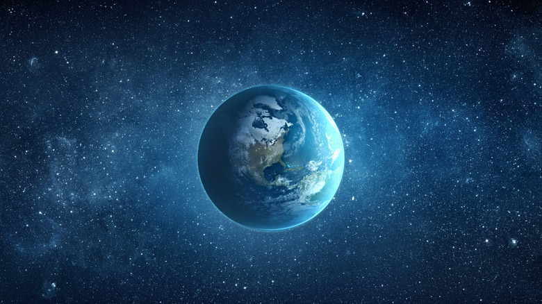 Panoramic view of the Earth from space