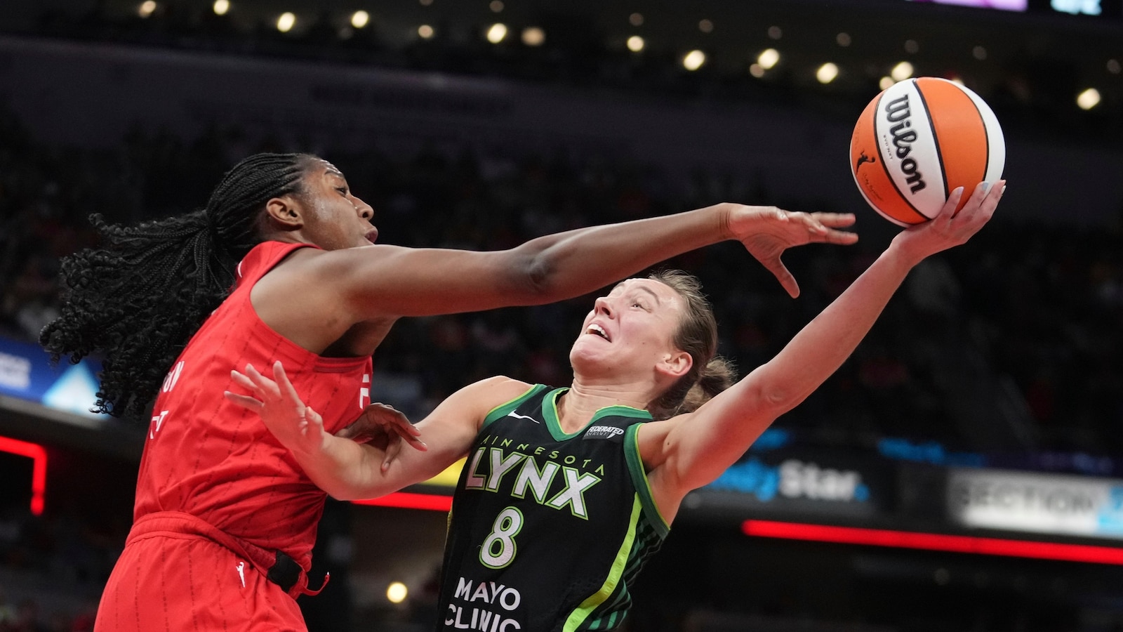 McBride scores 29 points, Shepard has triple-double as Lynx beat Fever 95-90