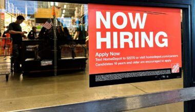 Applications for jobless benefits fell last week, still in historically healthy range