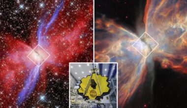 An unprecedented look into a butterfly nebula from the James Webb Telescope
