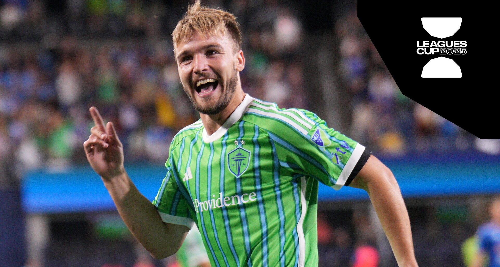 Pedro de la Vega scores UNREAL volley in Seattle Sounders vs. Cruz Azul
