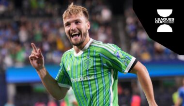 Pedro de la Vega scores UNREAL volley in Seattle Sounders vs. Cruz Azul