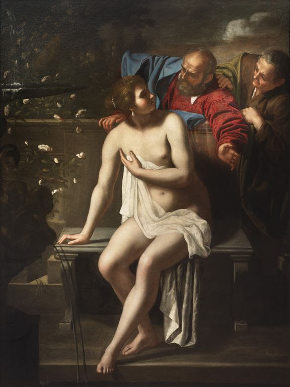 Artemisia Gentileschi's painting, Susanna and the Elders.