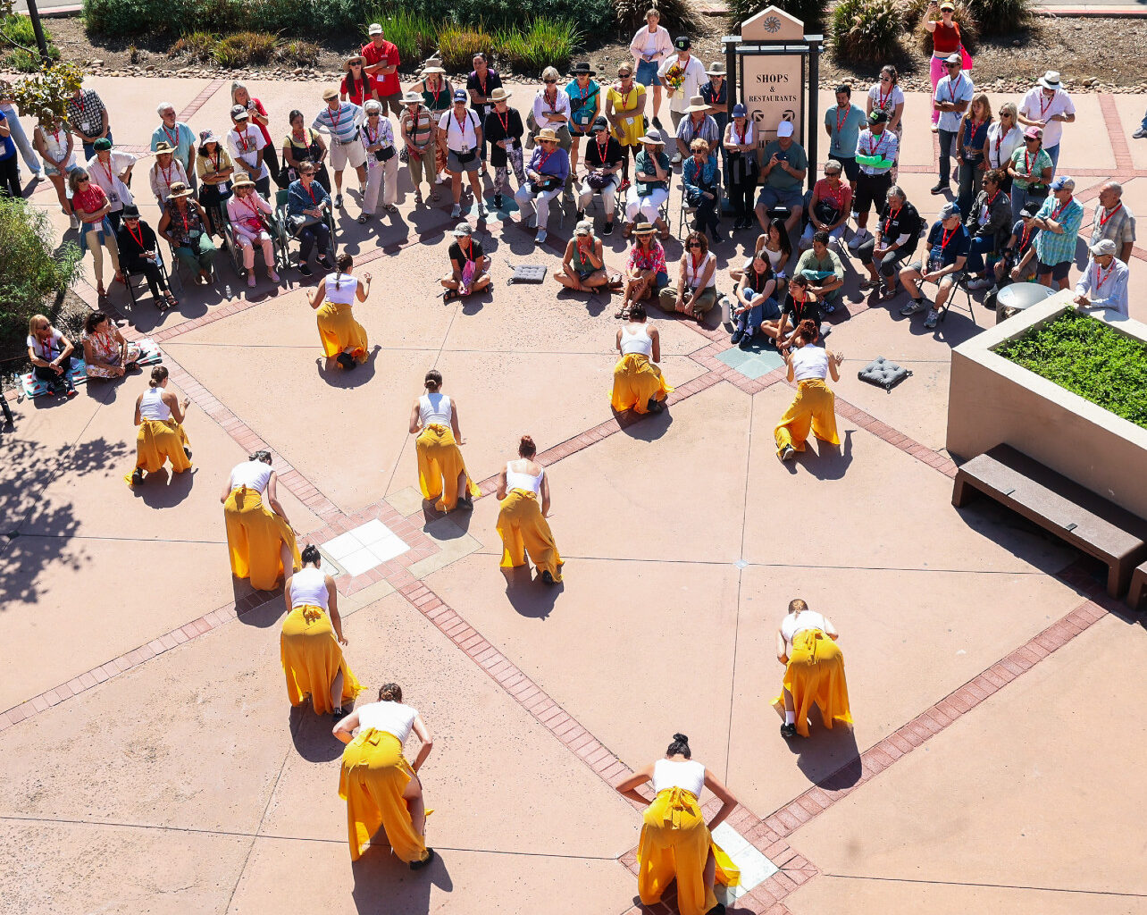 Performers twirl, jump, spin, bringing Trolley Dances to life