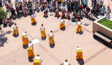 Performers twirl, jump, spin, bringing Trolley Dances to life