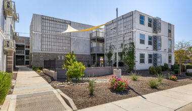 apartment east phoenix recycled shipping containers Stacks on Polk completed...