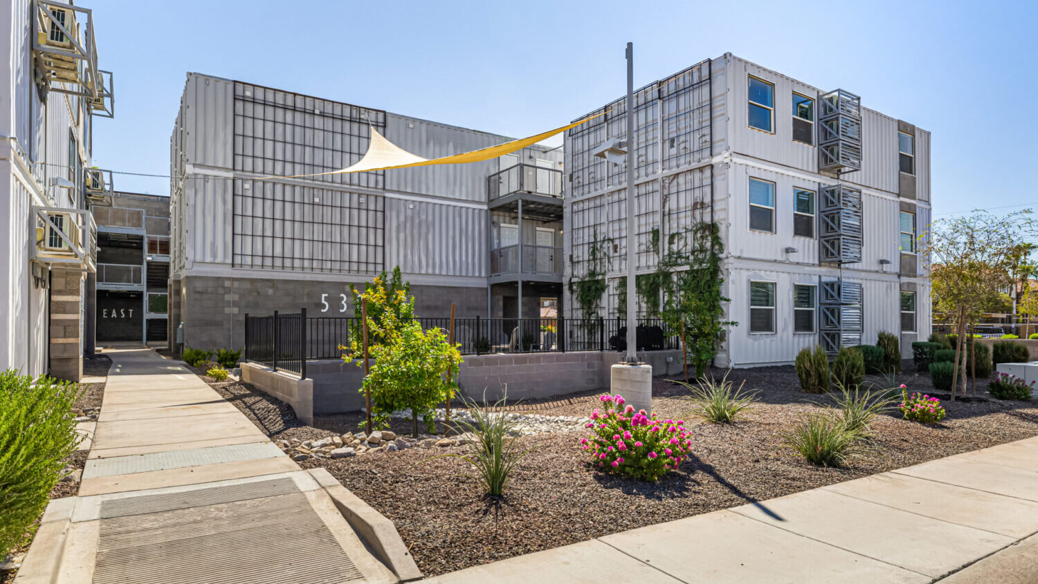 apartment east phoenix recycled shipping containers Stacks on Polk completed...