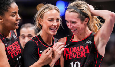 WNBA star Sophie Cunningham flaunts bikini physique during iconic knee brace video