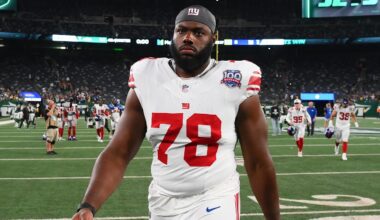 NY Giants Restructure LT Andrew Thomas’s Contract 