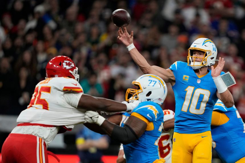 Herbert shone against the Chiefs in Brazil.