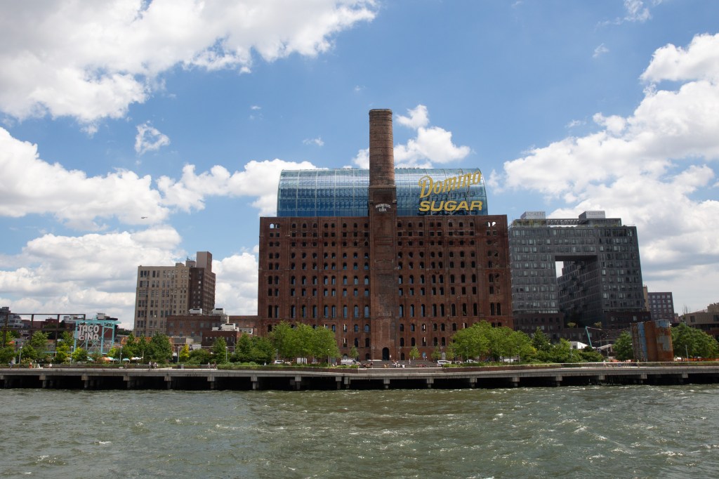 The former Domino Sugar refinery in Williamsburg was redeveloped into a mixed-use office building.