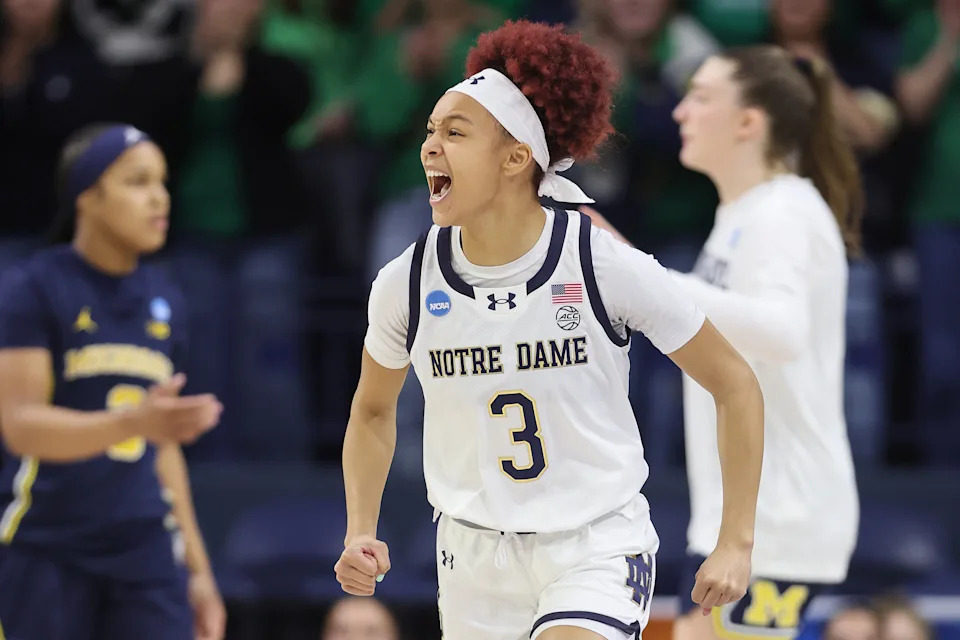 Hidalgo during the 2025 NCAA Women's Basketball Tournament. (Michael Reaves/Getty Images)