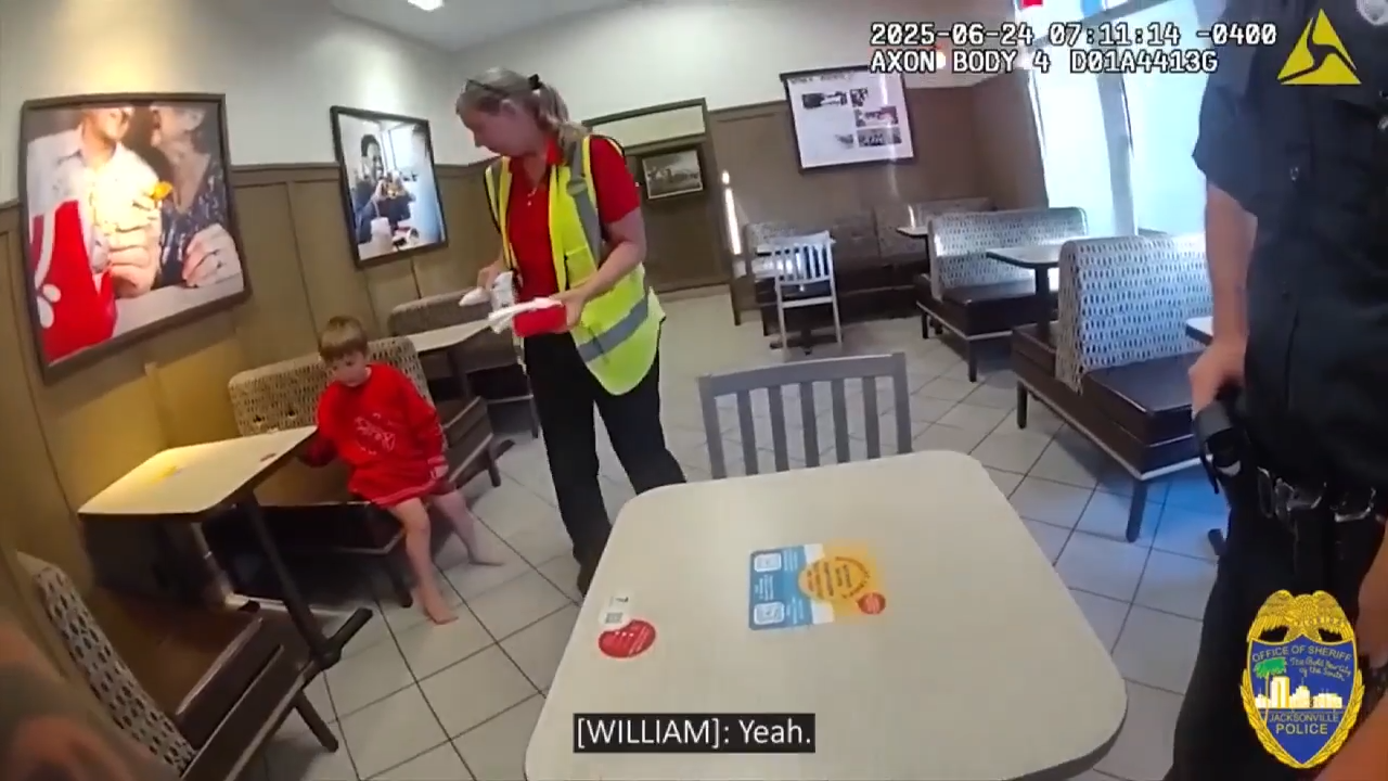 5-year-old boy who locked himself out of Jacksonville home reunited with parents after walking to nearby Chick-Fil-A - WSVN 7News | Miami News, Weather, Sports