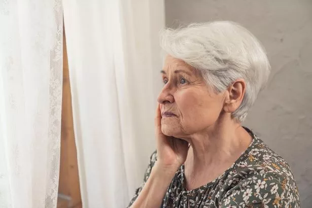 This is a generic photo of someone with depression. 