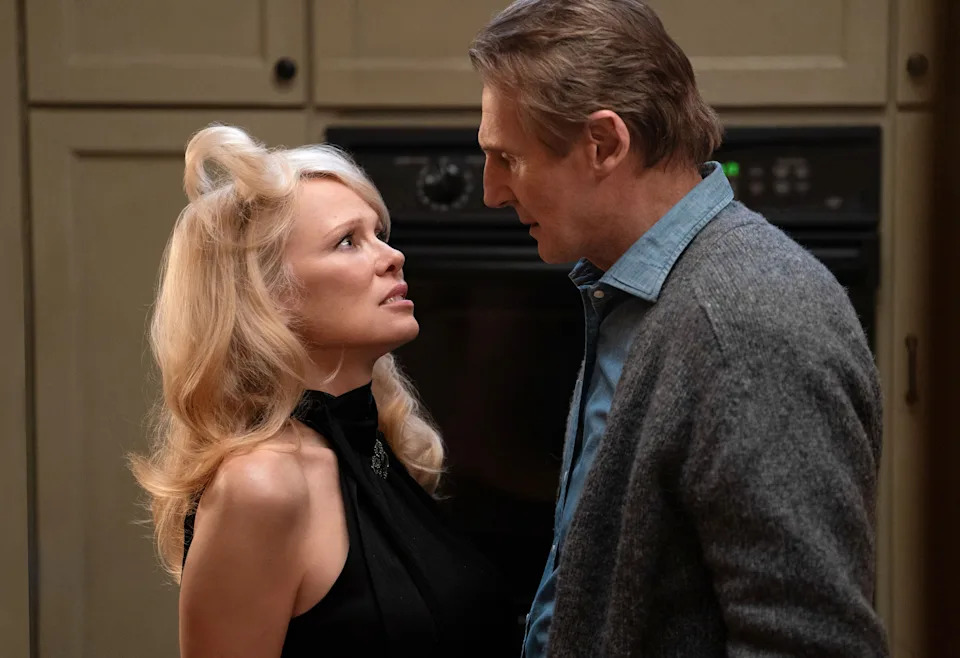 Pamela Anderson, Liam Neeson.