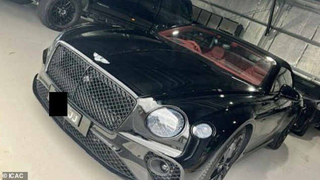 Police seized Ibrahim Helmy's Maserati and this $500,000 2024 Bentley during the ICAC raids investigating Transport for NSW corruption scams