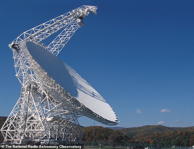 Built to study radio waves from deep space, the telescope (pictured) played a crucial role in groundbreaking discoveries - including detecting low-frequency gravitational waves and unveiling other major astronomical phenomena