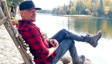 It's been over 15 years since Josh Duhamel transformed an empty half-parcel of land he bought 'deep in the woods' of Minnesota into his idyllic 'doomsday cabin' (pictured in 2020)