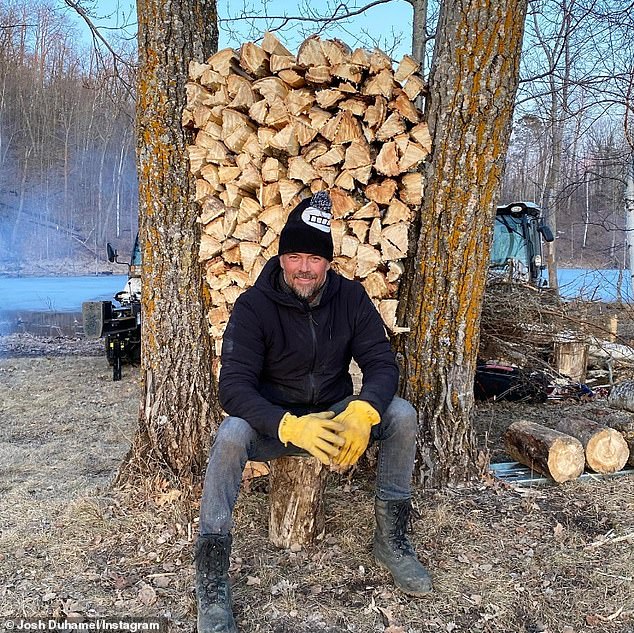 Duhamel continued: 'People want to call it a doomsday prepper thing, but it's really not that. I'm really more of a guy who wants to stay true to my roots, get back to the basics, hone whatever basic skills I need' (pictured in 2022)