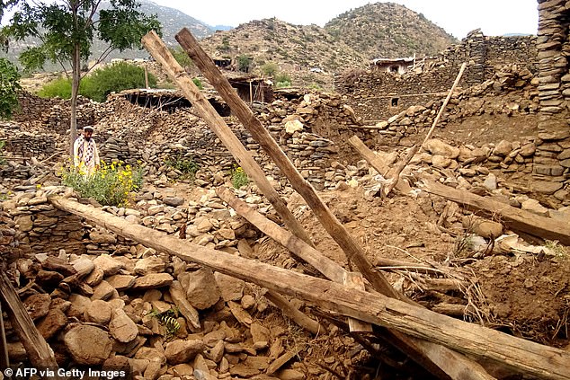 The faster Earth's spin, the faster tectonic plates would move, would could add to more geological stress and 'a lot of earthquakes'. Pictured, damage from Afghanistan earthquake, September 4, 2025