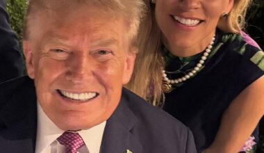 Congresswoman Beth Van Duyne shared several photos rom the night, including a snap with Trump (pictured)