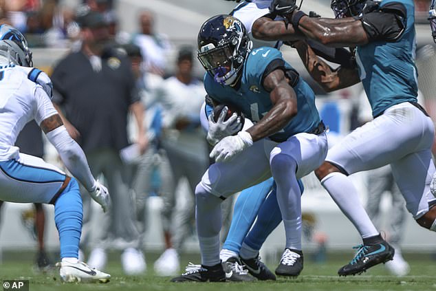 Bigsby played sparingly against the Panthers this weekend as he got just five carries