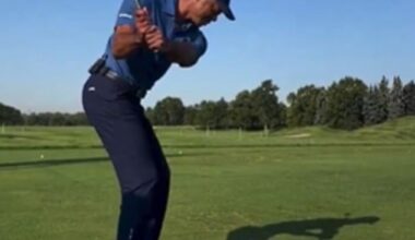 Tiger Woods is back on the links for the first time since his surgery in March on his Achilles