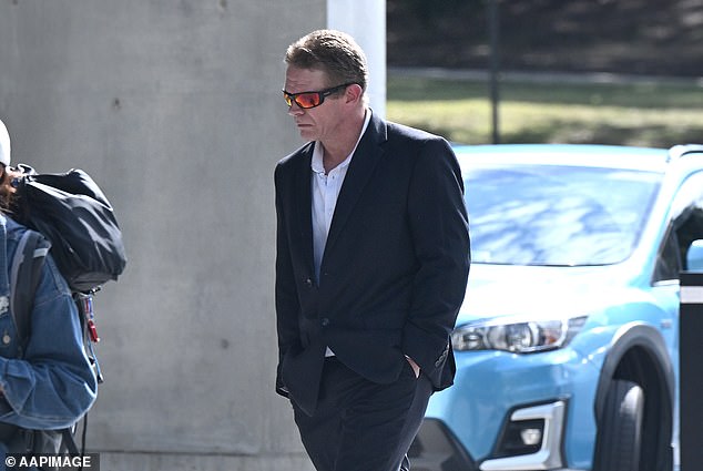 Andrew William Campbell arrives at the Brisbane Supreme Court on Wednesday