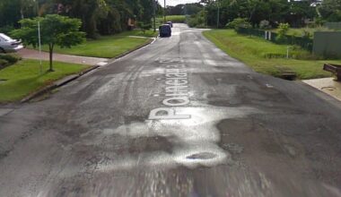 Police were called to the unit on Poinciana Street (pictured) in the NSW Northern Rivers region after reports of a domestic incident at 11.55pm on Friday