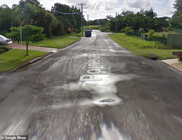 Police were called to the unit on Poinciana Street (pictured) in the NSW Northern Rivers region after reports of a domestic incident at 11.55pm on Friday