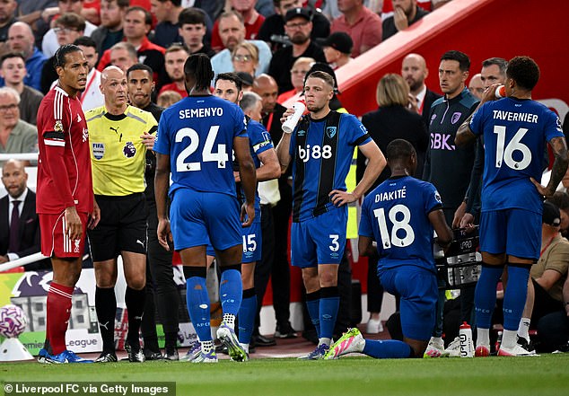 Merseyside Police are continuing to gather witness accounts after Bournemouth's Antoine Semenyo alleged he was racially abused by a fan
