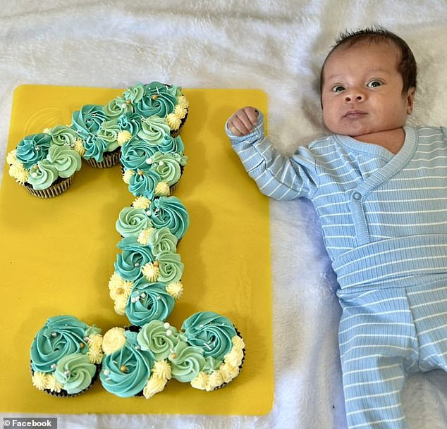 Little Jack had only turned one month old on Wednesday, September 17