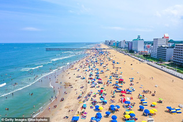Virginia Beach (pictured) was the couple's 'absolute favorite place to go'