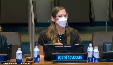 Violet Affleck, the daughter of Hollywood A-listers Jennifer Garner and Ben Affleck appeared before the United Nations in New York City on Tuesday