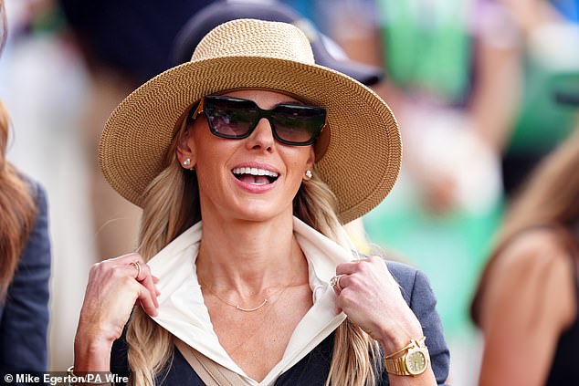 Erica Stoll, the wife of Rory McIlroy, was among the wives and girlfriends at the Ryder Cup