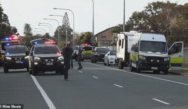 A 54-year-old woman is in critical condition after she was hit by a car which had allegedly been stolen from a property in the Gold Coast on Saturday