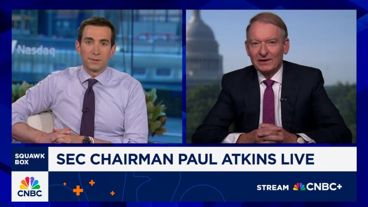 Watch CNBC's full interview with SEC Chairman Paul Atkins