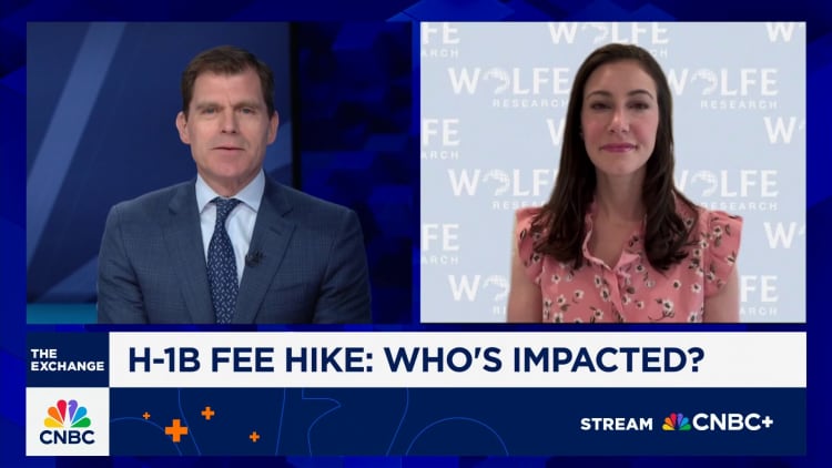 H-1B fee hike will impact the mainstream tech workers, says Wolfe Research's Stephanie Roth