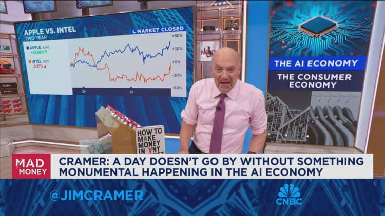Intel has been left behind by the AI revolution, says Jim Cramer