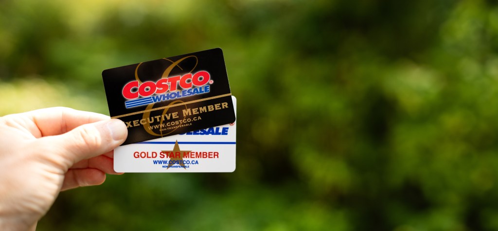 Costco Executive and Gold Star membership cards.